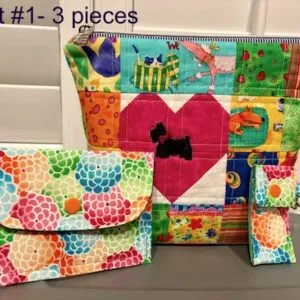 Patchwork Zippered Bags+