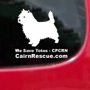 decal col. potter's exclusive auto window decal we save totos!!!