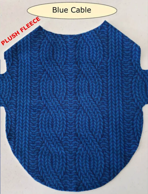 Col. Potter Fleece Sweater w/Hook & Loop Tummy Tab & REINFORCED leash slot - Image 11