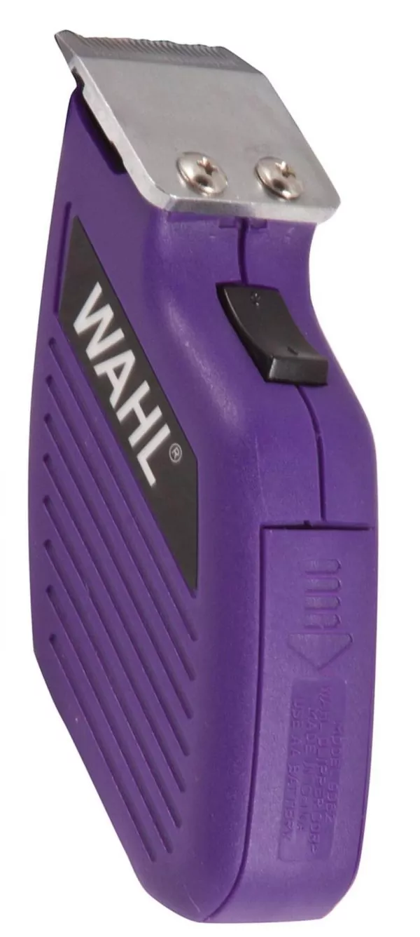 wahl battery operated purple "tidy up" trimmers