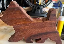 Cedar Wood-Carved Cairn - Image 2
